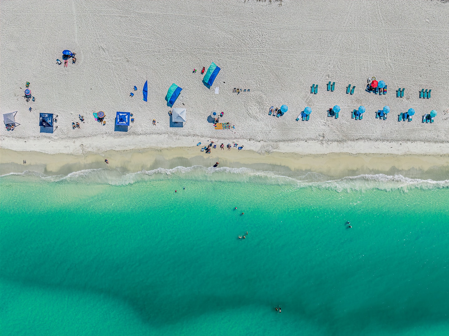 Aerial view of Holmes Beach on Anna Maria Island, Florida