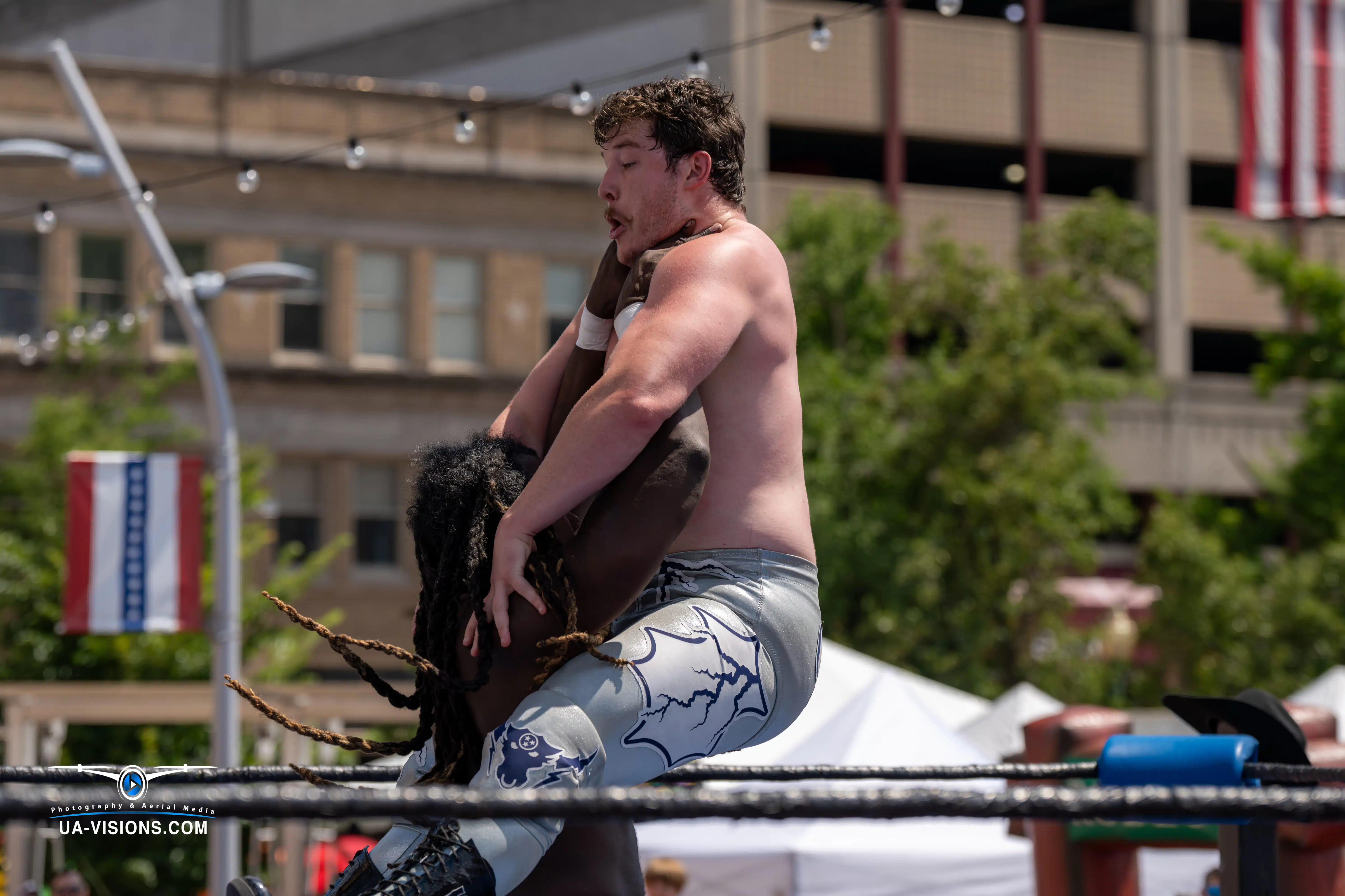 The Pro Wrestling Event at the 2024 Charleston Sternwheel Regatta taken by the UA-Visions Team